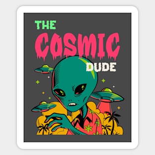 Cosmic Alien Dude Trippy Sticker